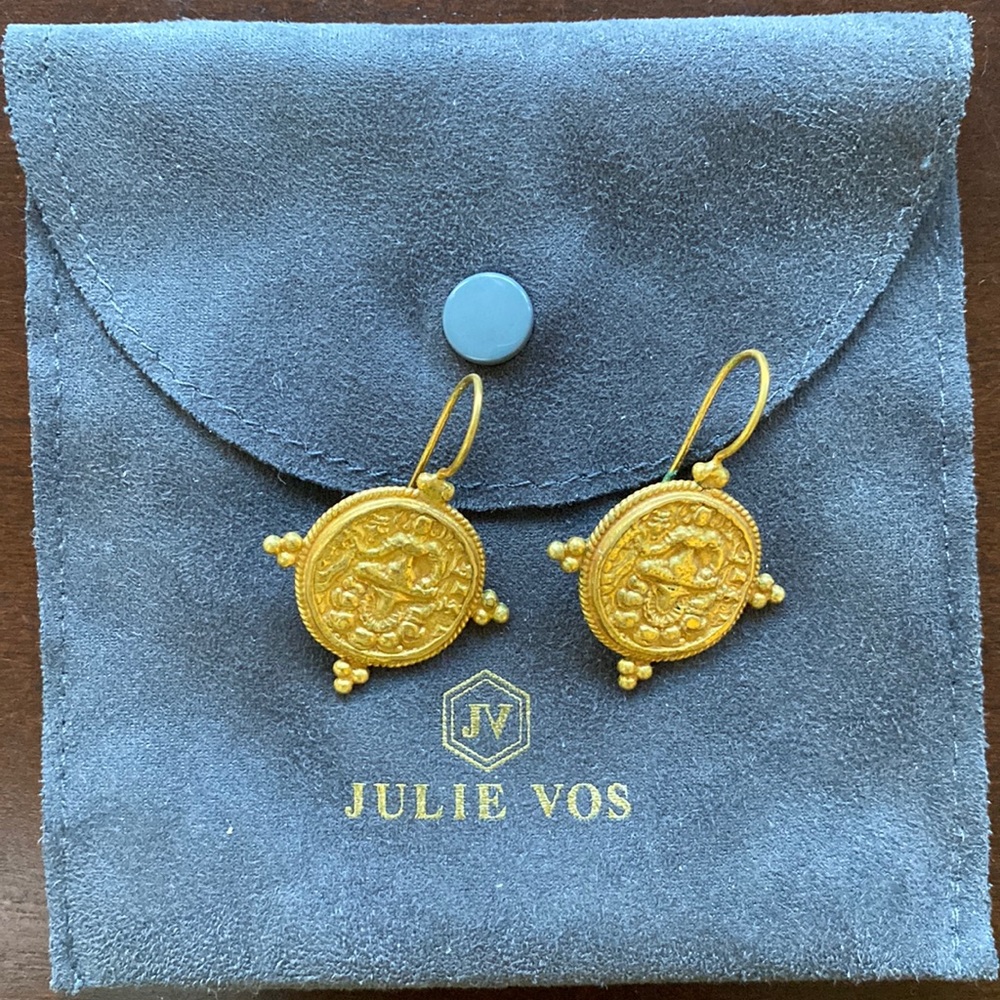 Julie Vos Quatro Coin Earrings